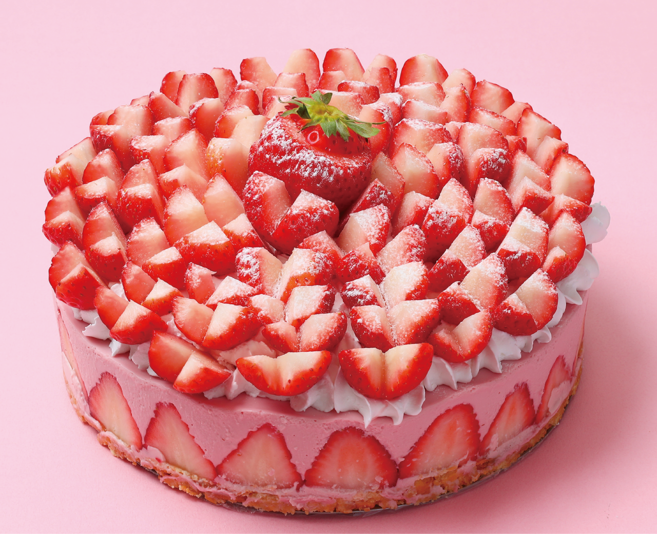 いちごのレアチーズケーキ（フランボワーズ）