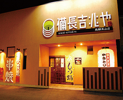 備長吉兆やの外観