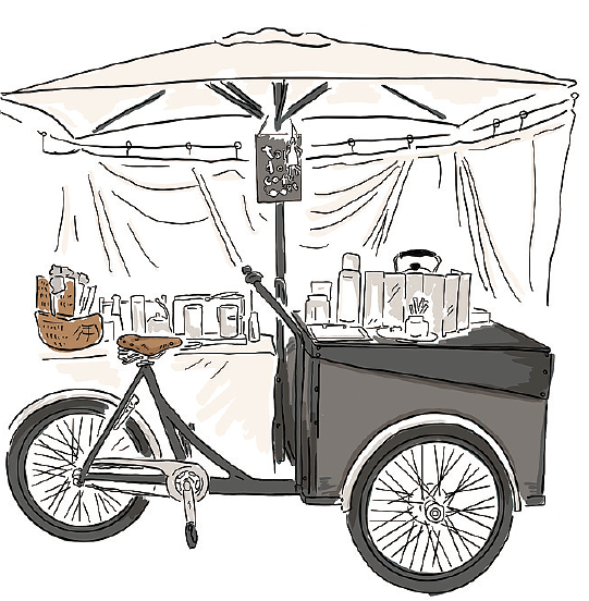 自転車式のイラスト