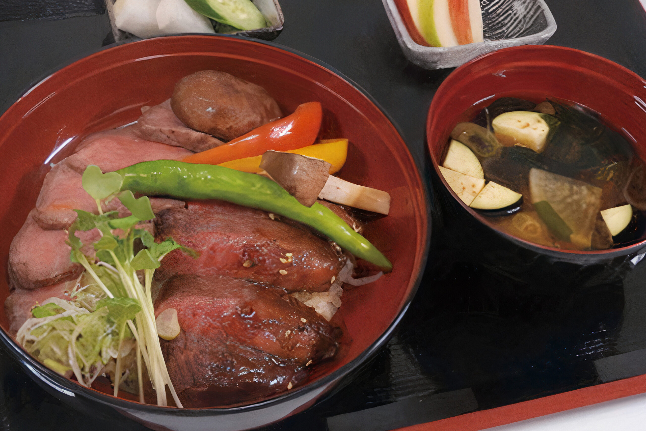 飛騨牛MIX丼