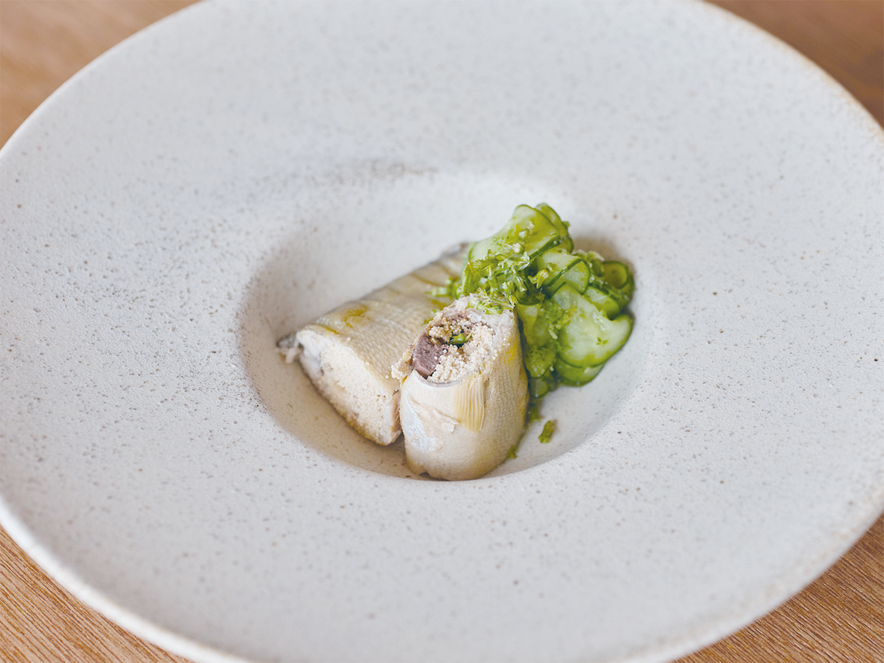 子持ち鮎の1皿の写真