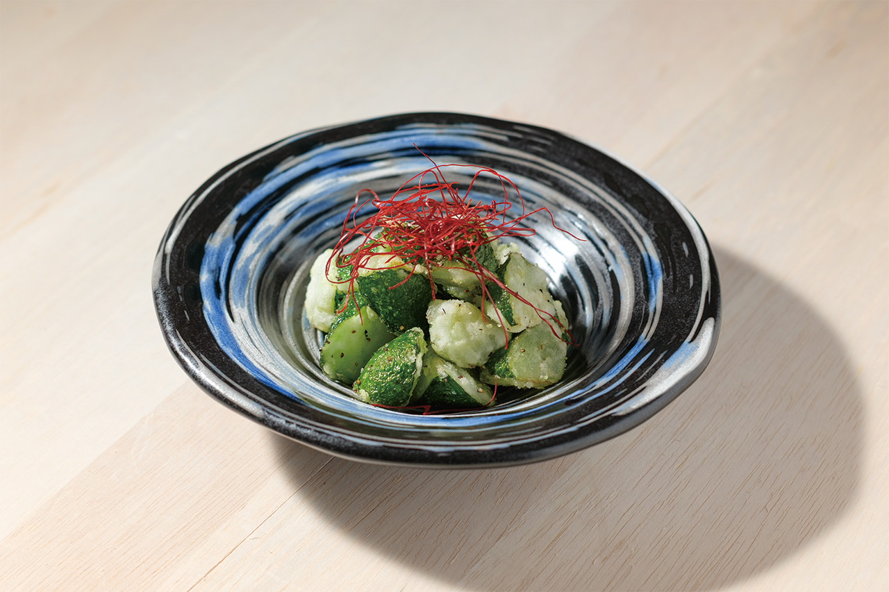 キュウリの唐揚げの写真