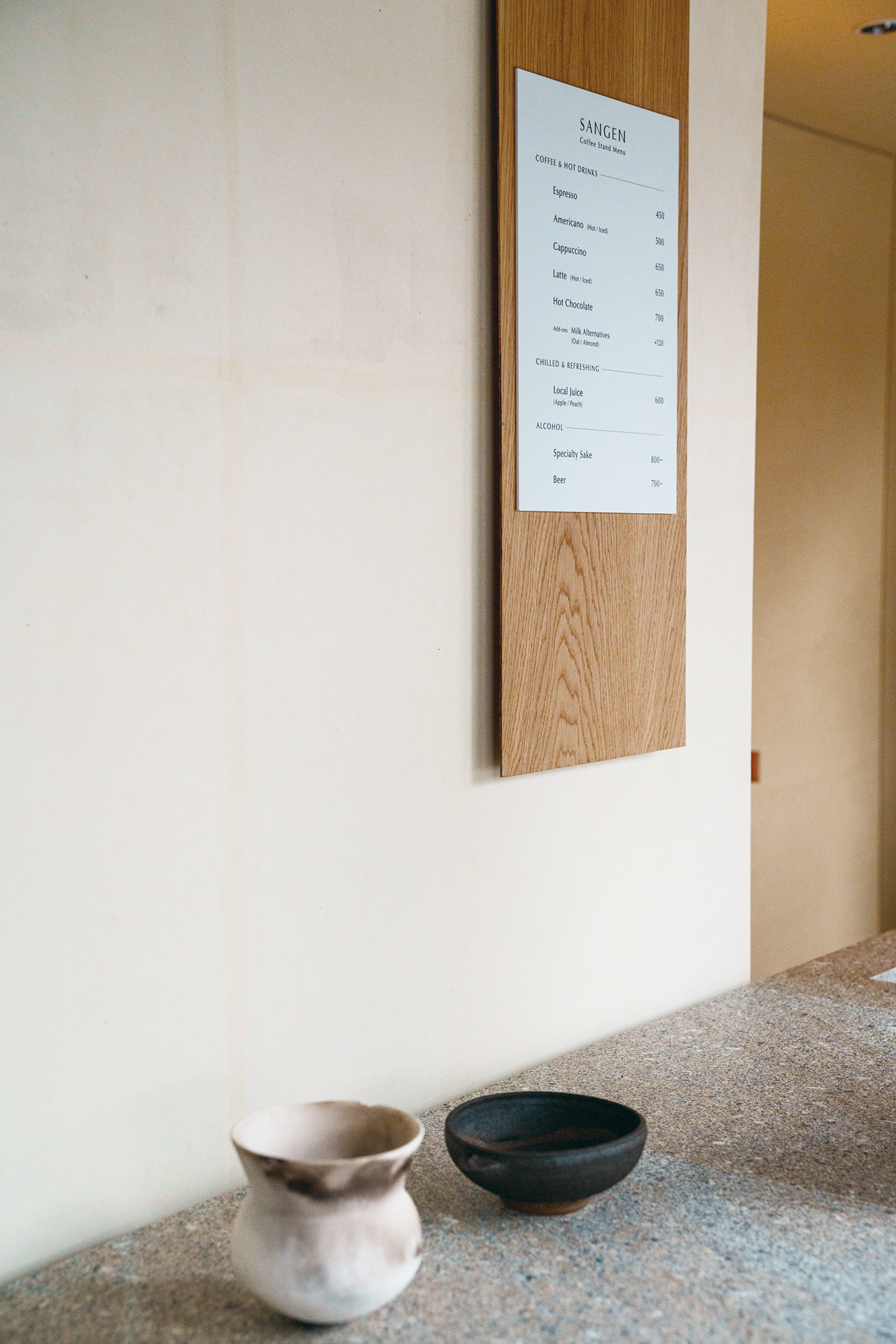 メニューの写真