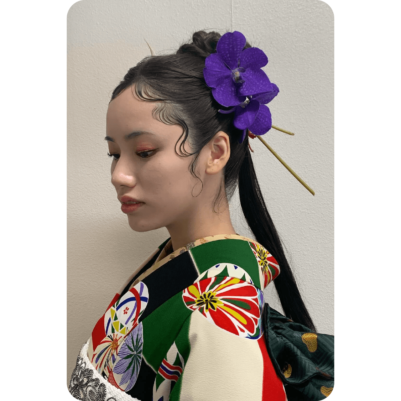 Acoustic 生花ダウンヘアアレンジ