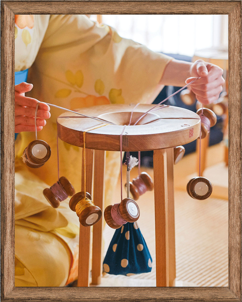 染と呉服 大洞　組紐体験