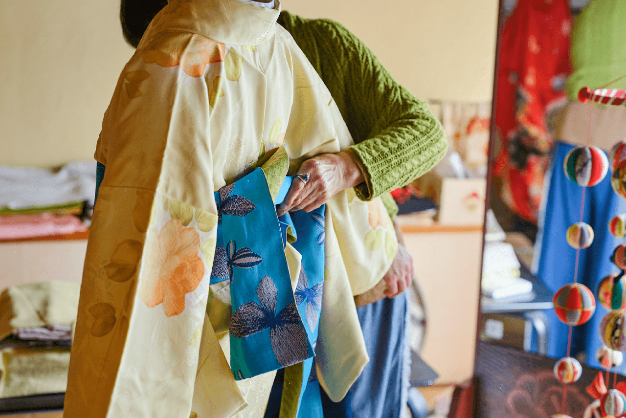 染と呉服 大洞　着付け体験