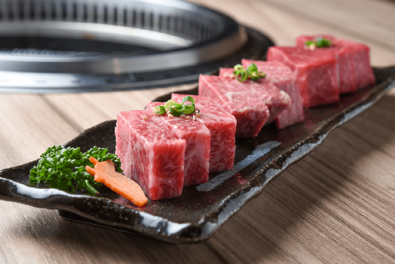 焼肉和牛将軍の飛騨牛ステーキセット3種