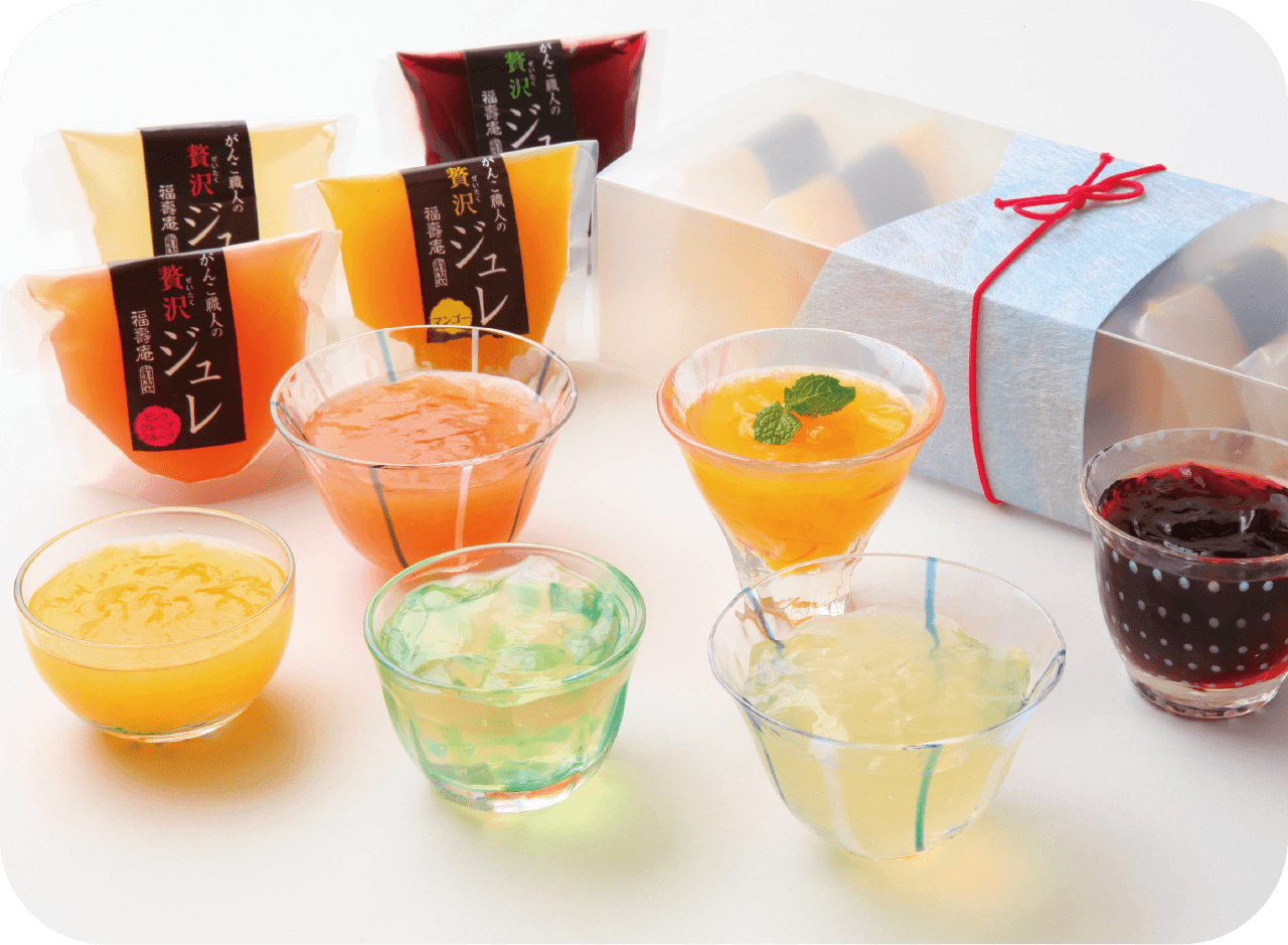 和菓子処 福壽庵のガンコ職人の贅沢ジュレ 6個セット