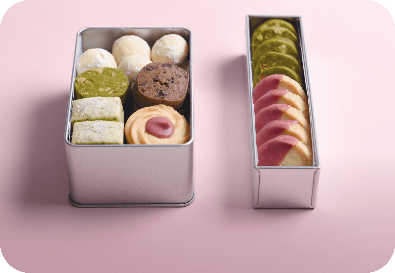 小さなお菓子家 ANoiの2種類のクッキー缶