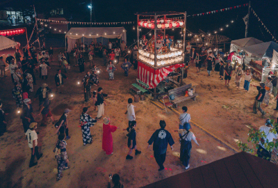 野麦に佇む小さな学舎にて、今年も夏祭りで「野麦イササ」を。