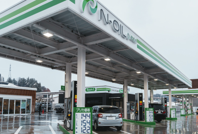 飛騨初! バイオ混合ガソリンのGSオープン。